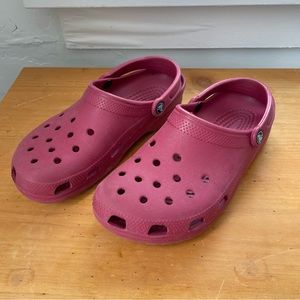 Maroon Crocs- Size 8 Mens, 10 Womens